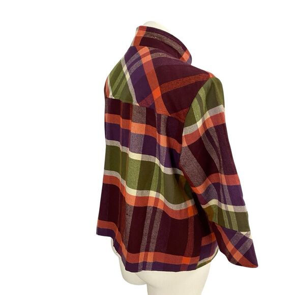 Blair Blazer Womens PM Plaid Jacket Cabin Check Career Professional Work Office - Picture 2 of 16